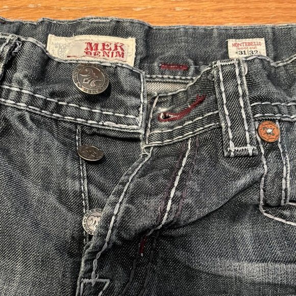 MEK Mens Distressed Jeans, 31 x 32 - Picture 2 of 5